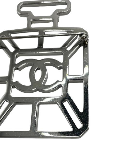 CHANEL（シャネル）CHANEL (シャネル) 香水ラインストーンブローチ ピンクの古着・服飾アイテム