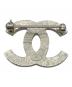 CHANEL (シャネル) ココマークラインストーンブローチ シルバー：60000円