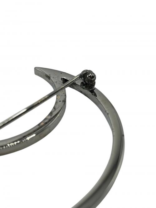 CHANEL（シャネル）CHANEL (シャネル) ココマーク ラインストーン ムーンブローチ ブルーの古着・服飾アイテム