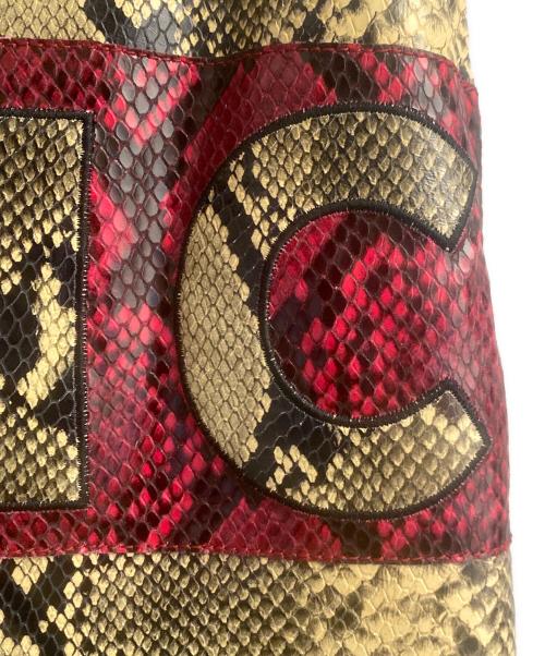 GUCCI（グッチ）GUCCI (グッチ) レザースカート ベージュ サイズ:40の古着・服飾アイテム