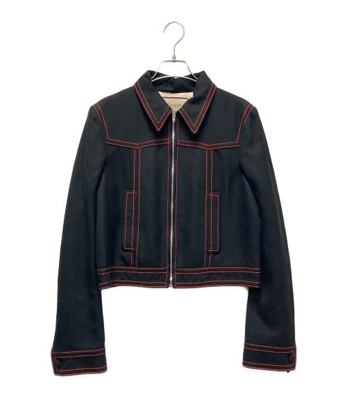 GUCCI（グッチ）GUCCI (グッチ) ZAJUAジャケット ブラック サイズ:40の古着・服飾アイテム