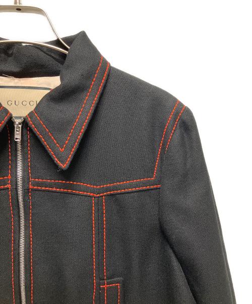 GUCCI（グッチ）GUCCI (グッチ) ZAJUAジャケット ブラック サイズ:40の古着・服飾アイテム