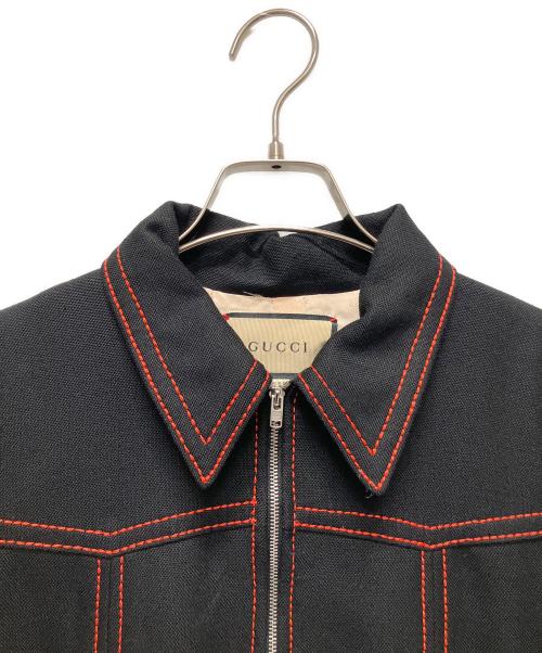 GUCCI（グッチ）GUCCI (グッチ) ZAJUAジャケット ブラック サイズ:40の古着・服飾アイテム