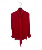 GUCCIグッチ）の古着「シルクシャツ」｜レッド