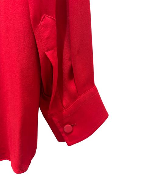 GUCCI（グッチ）GUCCI (グッチ) シルクシャツ レッド サイズ:44の古着・服飾アイテム