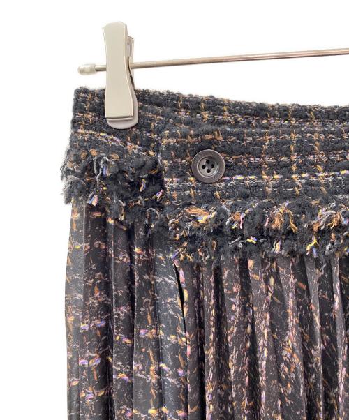 sacai（サカイ）sacai (サカイ) プリーツスカート ブラック サイズ:2の古着・服飾アイテム