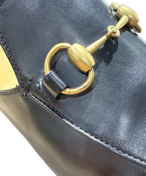 GUCCI（グッチ）GUCCI (グッチ) プリンスタウンレザーミュール ブラック サイズ:6の古着・服飾アイテム