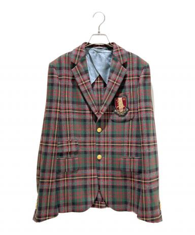 中古・古着通販】GUCCI (グッチ) タータンチェックカシミヤジャケット