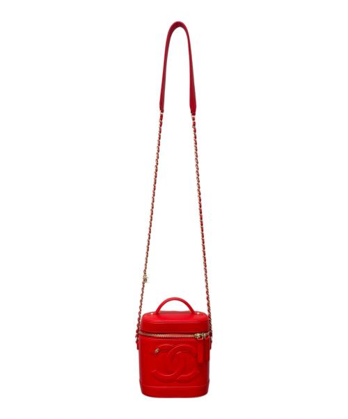 CHANEL（シャネル）CHANEL (シャネル) バニティバッグ レッドの古着・服飾アイテム