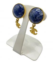 CHANEL（シャネル）の古着「ココマーク ストーンイヤリング」｜ゴールド