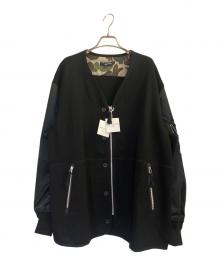 COMME des GARCONS HOMME（コムデギャルソン オム）の古着「ダブルフェイスブルゾン」｜ブラック