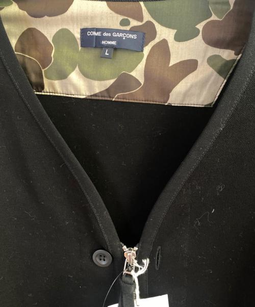 COMME des GARCONS HOMME（コムデギャルソン オム）COMME des GARCONS HOMME (コムデギャルソン オム) ダブルフェイスブルゾン ブラック サイズ:Lの古着・服飾アイテム