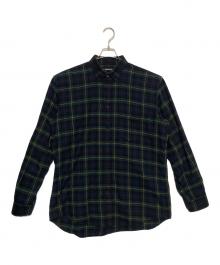 BALENCIAGA（バレンシアガ）の古着「Back Logo Stripe Shirts」｜グリーン