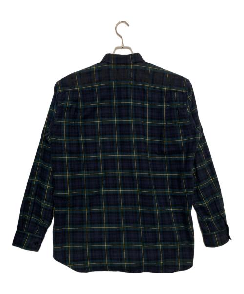 BALENCIAGA（バレンシアガ）BALENCIAGA (バレンシアガ) Back Logo Stripe Shirts グリーン サイズ:39の古着・服飾アイテム