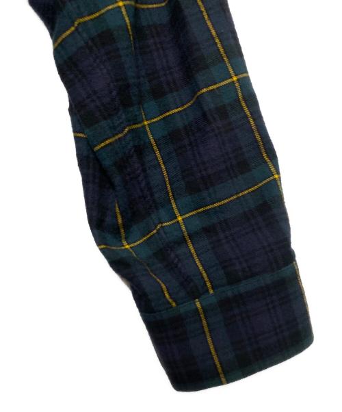 BALENCIAGA（バレンシアガ）BALENCIAGA (バレンシアガ) Back Logo Stripe Shirts グリーン サイズ:39の古着・服飾アイテム