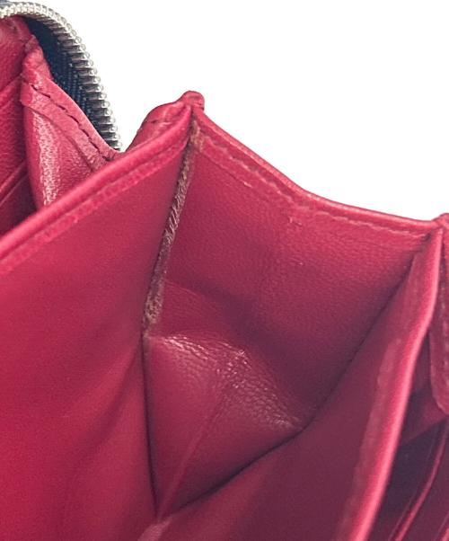 J&M DAVIDSON（ジェイ＆エム デヴィッドソン）J&M DAVIDSON (ジェイ＆エム デヴィッドソン) クロコ型押しラウンドファスナー財布 ネイビーの古着・服飾アイテム