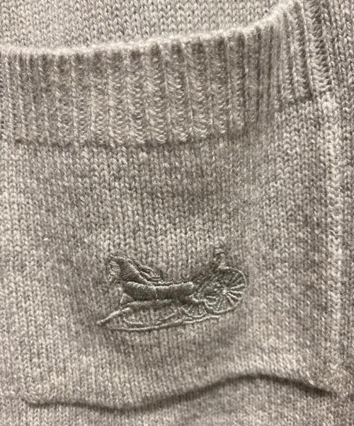 CELINE（セリーヌ）CELINE (セリーヌ) カシミヤニットパンツ グレー サイズ:Lの古着・服飾アイテム