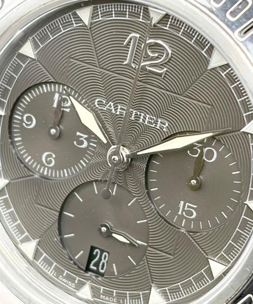 Cartier（カルティエ）Cartier (カルティエ) Pasha de Cartier Chronogragh パシャ ドゥ カルティエ クロノグラフ Ref.W3105155 38mm 黒文字盤 ブラックダイヤル サイズ:38mm/15-19cmの古着・服飾アイテム