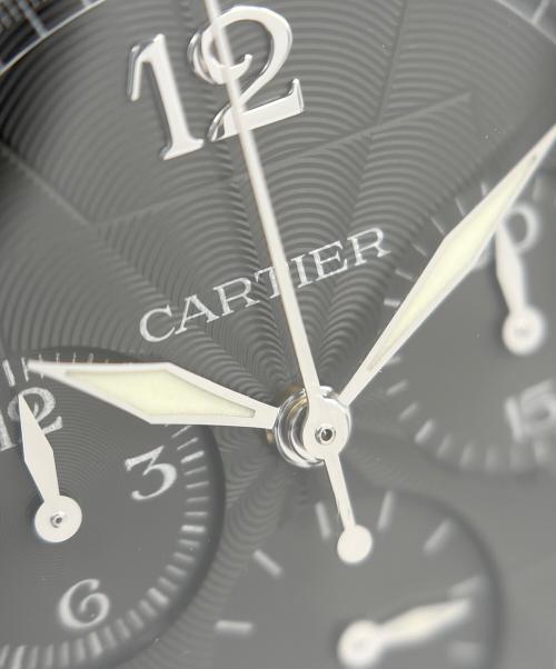 Cartier（カルティエ）Cartier (カルティエ) Pasha de Cartier Chronogragh パシャ ドゥ カルティエ クロノグラフ Ref.W3105155 38mm 黒文字盤 ブラックダイヤル サイズ:38mm/15-19cmの古着・服飾アイテム