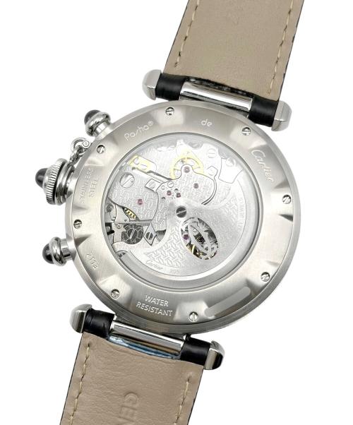 Cartier（カルティエ）Cartier (カルティエ) Pasha de Cartier Chronogragh パシャ ドゥ カルティエ クロノグラフ Ref.W3105155 38mm 黒文字盤 ブラックダイヤル サイズ:38mm/15-19cmの古着・服飾アイテム