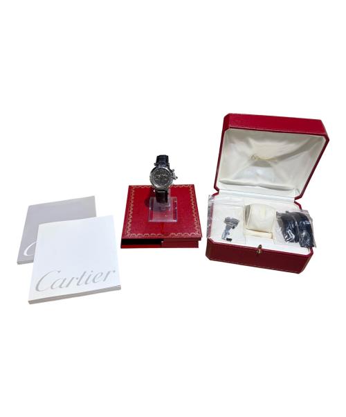 Cartier（カルティエ）Cartier (カルティエ) Pasha de Cartier Chronogragh パシャ ドゥ カルティエ クロノグラフ Ref.W3105155 38mm 黒文字盤 ブラックダイヤル サイズ:38mm/15-19cmの古着・服飾アイテム