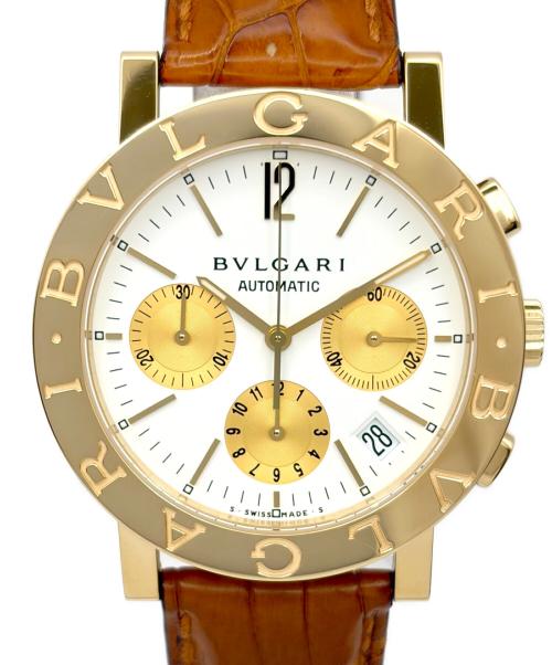 BVLGARI（ブルガリ）BVLGARI (ブルガリ) BVLGARI BVLGARI Chronographブルガリ・ブルガリ クロノグラフ Ref.BB38GLCH 38mm 白文字盤 ホワイトダイヤル サイズ:38mm/16cm-19.5cmの古着・服飾アイテム