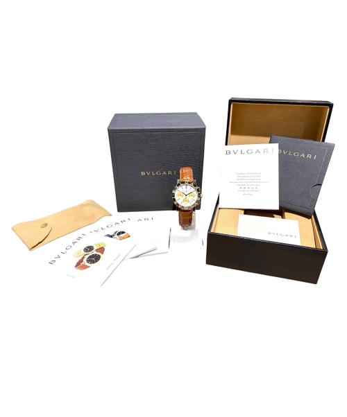 BVLGARI（ブルガリ）BVLGARI (ブルガリ) BVLGARI BVLGARI Chronographブルガリ・ブルガリ クロノグラフ Ref.BB38GLCH 38mm 白文字盤 ホワイトダイヤル サイズ:38mm/16cm-19.5cmの古着・服飾アイテム