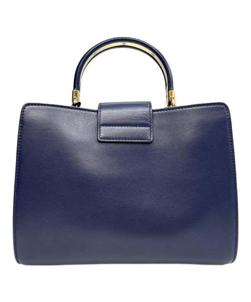 Salvatore Ferragamo（サルヴァトーレ フェラガモ）Salvatore Ferragamo (サルヴァトーレ フェラガモ) 2WAYショルダーバッグ ネイビーの古着・服飾アイテム