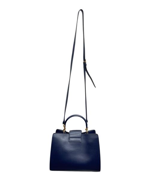 Salvatore Ferragamo（サルヴァトーレ フェラガモ）Salvatore Ferragamo (サルヴァトーレ フェラガモ) 2WAYショルダーバッグ ネイビーの古着・服飾アイテム