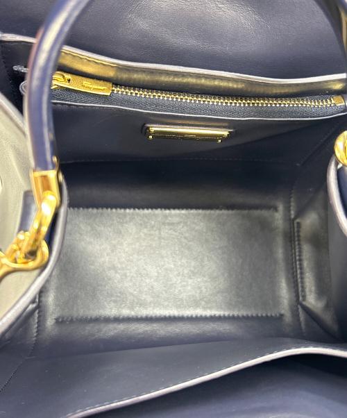 Salvatore Ferragamo（サルヴァトーレ フェラガモ）Salvatore Ferragamo (サルヴァトーレ フェラガモ) 2WAYショルダーバッグ ネイビーの古着・服飾アイテム