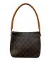 LOUIS VUITTON (ルイ ヴィトン) モノグラム ルーピングMM M51146 ブラウン：120000円