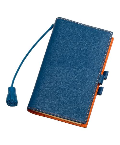 HERMES（エルメス）HERMES (エルメス) HERMES 手帳カバー /ブルー/ □P刻印 2012年製 /箱・ノート付 ブルー サイズ:-の古着・服飾アイテム