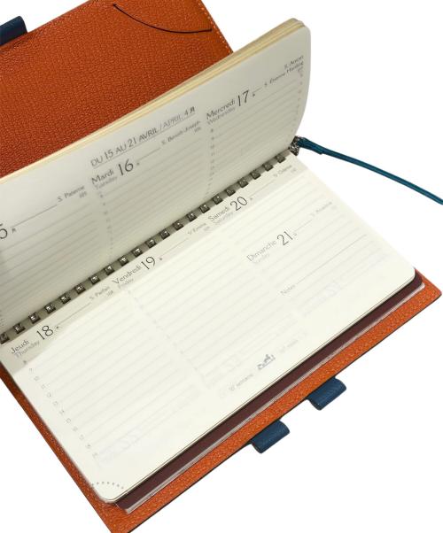 HERMES（エルメス）HERMES (エルメス) HERMES 手帳カバー /ブルー/ □P刻印 2012年製 /箱・ノート付 ブルー サイズ:-の古着・服飾アイテム