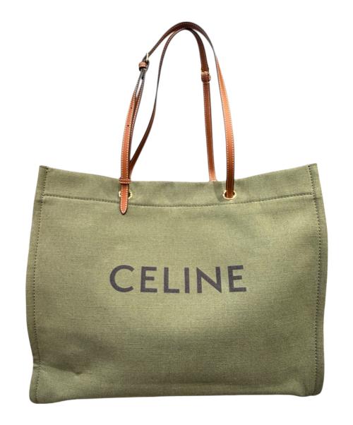 CELINE（セリーヌ）CELINE (セリーヌ) スクエア カバ / トートバッグ オリーブの古着・服飾アイテム