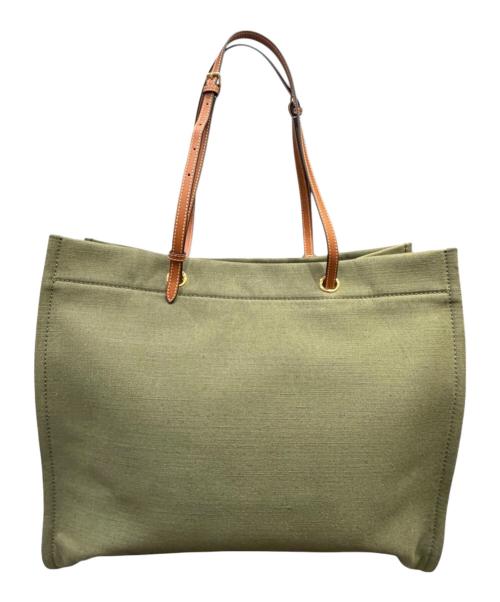 CELINE（セリーヌ）CELINE (セリーヌ) スクエア カバ / トートバッグ オリーブの古着・服飾アイテム