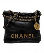 CHANELシャネル）の古着「シャネル22 ミニ」｜ブラック