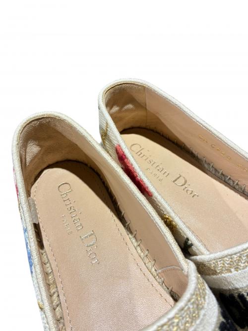 Christian Dior（クリスチャン ディオール）Christian Dior (クリスチャン ディオール) エスパドリーユ/CA0920 ベージュ サイズ:35 1/2の古着・服飾アイテム