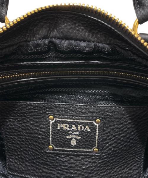 PRADA（プラダ）PRADA (プラダ) ヴィッテロダイノ 2WAYショルダーバッグ BL0867 ブラックの古着・服飾アイテム