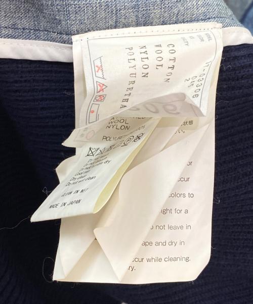 sacai（サカイ）sacai (サカイ) デニム×ニット ドッキングワンピース インディゴ サイズ:Sの古着・服飾アイテム