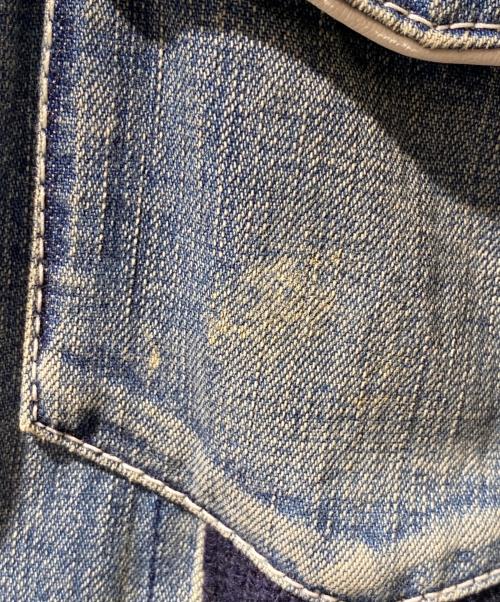 sacai（サカイ）sacai (サカイ) デニム×ニット ドッキングワンピース インディゴ サイズ:Sの古着・服飾アイテム