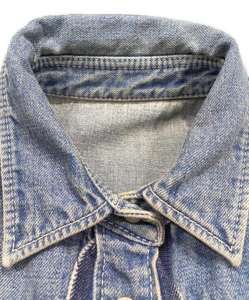 sacai（サカイ）sacai (サカイ) デニム×ニット ドッキングワンピース インディゴ サイズ:Sの古着・服飾アイテム