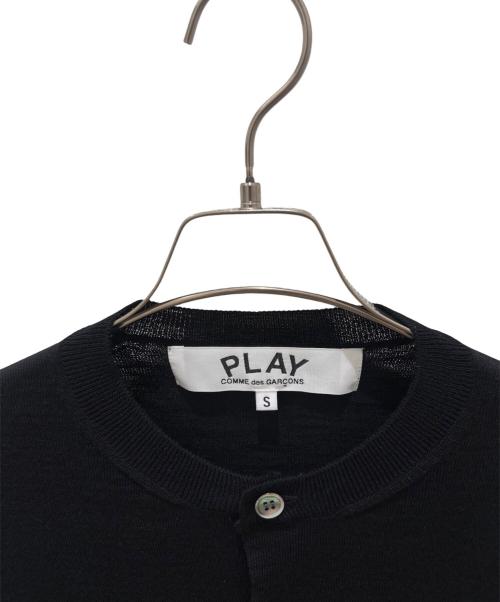 PLAY COMME des GARCONS（プレイコムデギャルソン）PLAY COMME des GARCONS (プレイコムデギャルソン) カーディガン ブラック サイズ:Sの古着・服飾アイテム