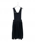 BLACK COMME des GARCONSブラックコムデギャルソン）の古着「クロスバックエプロンドレス」｜ブラック