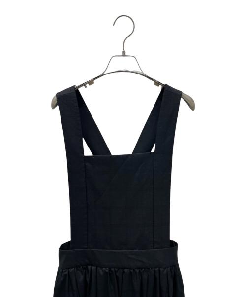 BLACK COMME des GARCONS（ブラックコムデギャルソン）BLACK COMME des GARCONS (ブラックコムデギャルソン) クロスバックエプロンドレス ブラック サイズ:Ｓの古着・服飾アイテム
