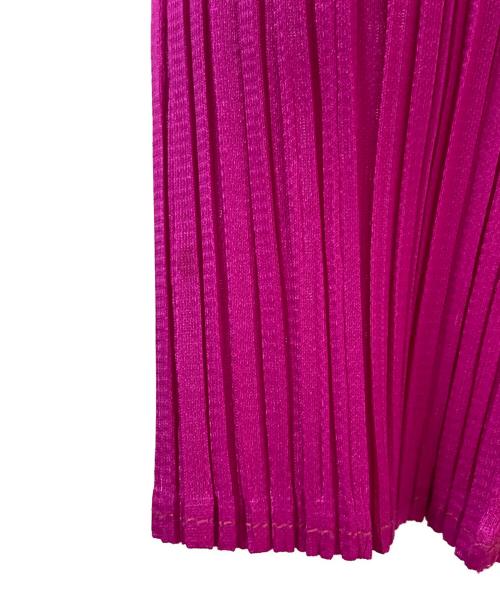 PLEATS PLEASE（プリーツプリーズ）PLEATS PLEASE (プリーツプリーズ) プリーツ長袖カットソー ショッキングピンク サイズ:3の古着・服飾アイテム