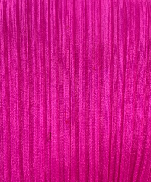 PLEATS PLEASE（プリーツプリーズ）PLEATS PLEASE (プリーツプリーズ) プリーツ長袖カットソー ショッキングピンク サイズ:3の古着・服飾アイテム