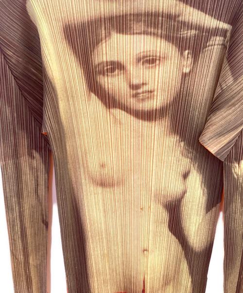 PLEATS PLEASE（プリーツプリーズ）PLEATS PLEASE (プリーツプリーズ) プリーツロングワンピース オレンジ サイズ:4の古着・服飾アイテム