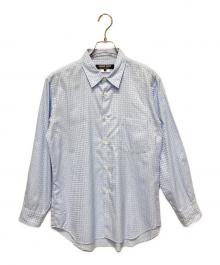 COMME des GARCONS HOMME DEUX（コムデギャルソン オム ドゥ）の古着「千鳥柄シャツ」｜ブルー
