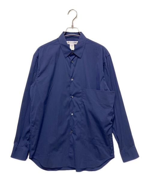 COMME des GARCONS SHIRT（コムデギャルソンシャツ）COMME des GARCONS SHIRT (コムデギャルソンシャツ) Big Pocket Long Sleeve Shirt ネイビー サイズ:Sの古着・服飾アイテム