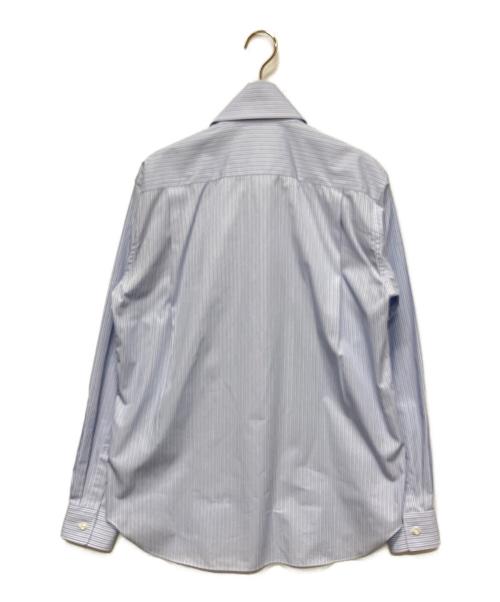COMME des GARCONS HOMME PLUS（コムデギャルソンオムプリュス）COMME des GARCONS HOMME PLUS (コムデギャルソンオムプリュス) ファーデザインシャツ ブルー サイズ:Sの古着・服飾アイテム
